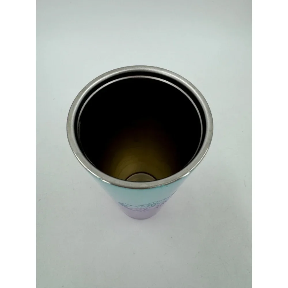 Starbucks 2021 Teal Blue Purple‎ Ombre 24 Oz Stainless Steel Cold Cup Tumbler!!!